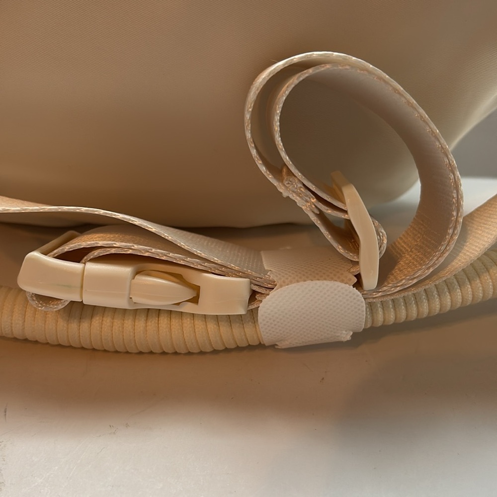 BearPaw Ivory Nylon Fanny Pack with Coiled Removable Shoulder Strap - Picture 9 of 16